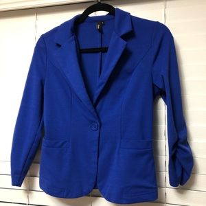 Blue Cotton Blazer